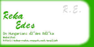 reka edes business card